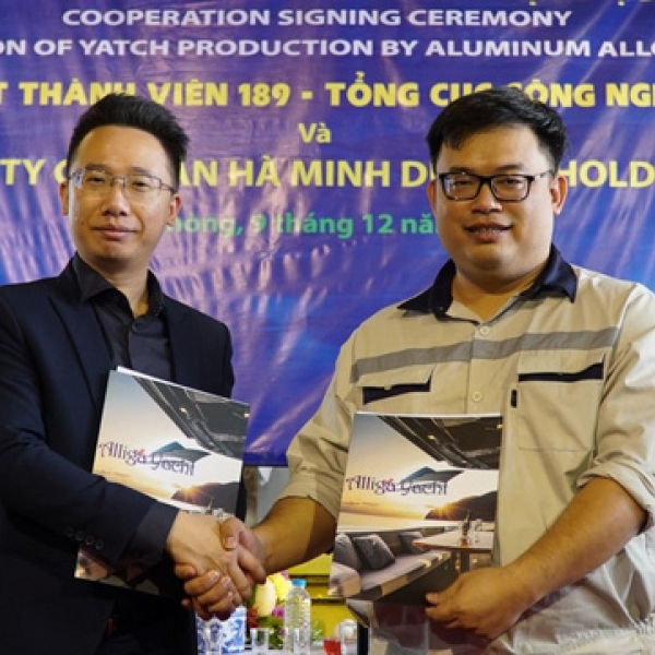 Lễ ký kết hợp tác và lễ khởi công đóng du thuyền Alliga Expander tại Việt Nam